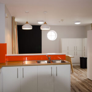 Student accommodation kitchen